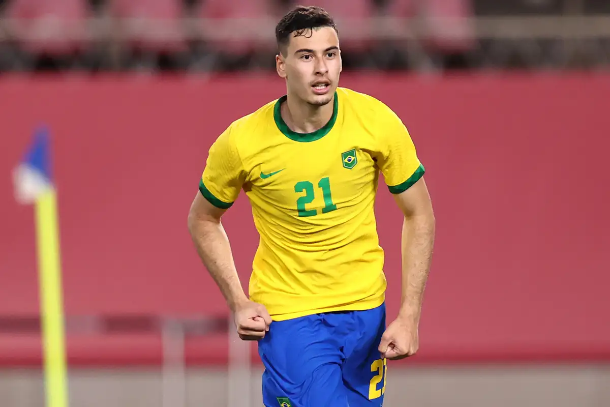 Gabriel Martinelli in action for Brazil national team